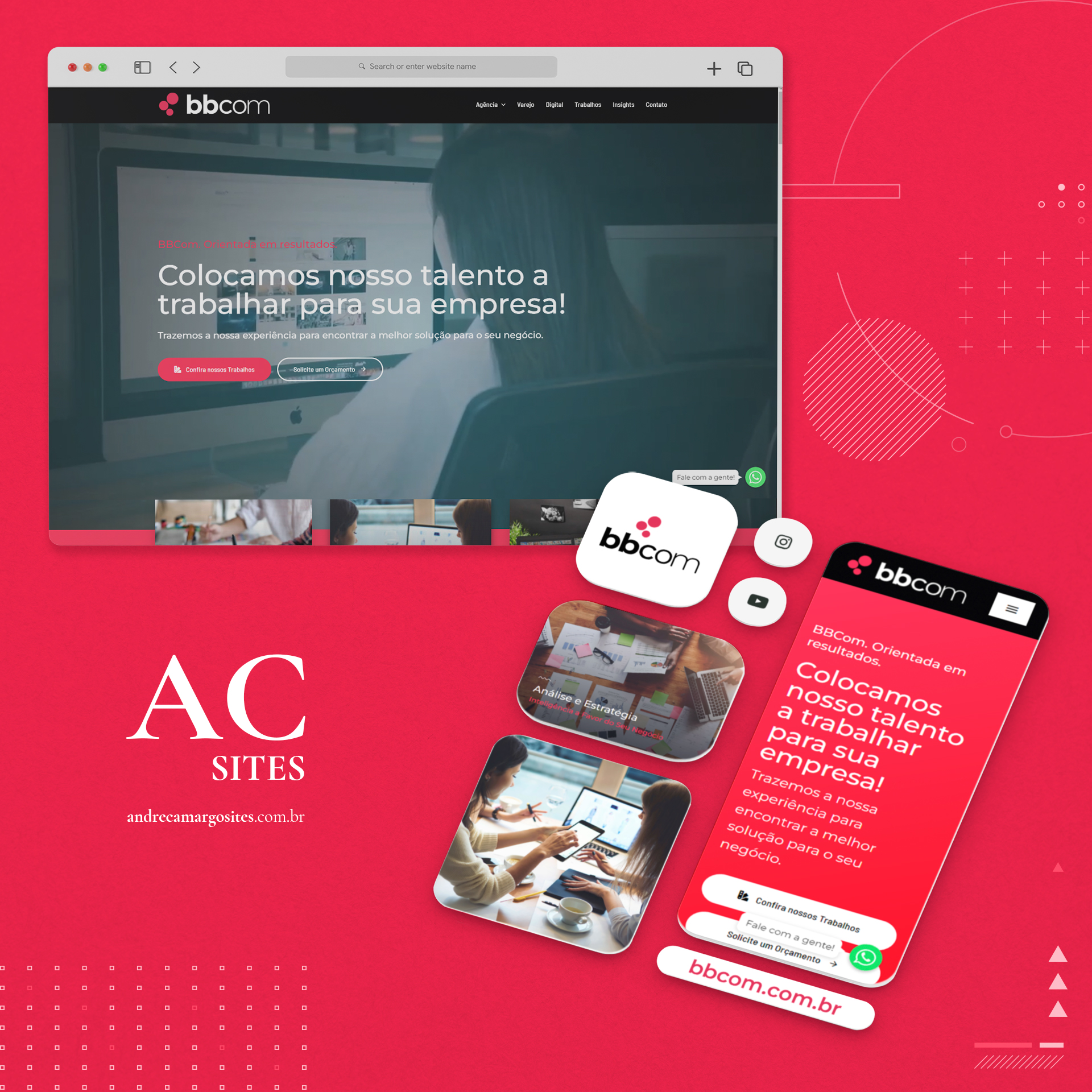 Mockup Site Agência BBCom
